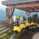 The buckets to take you off the mountain individually. Not my picture.